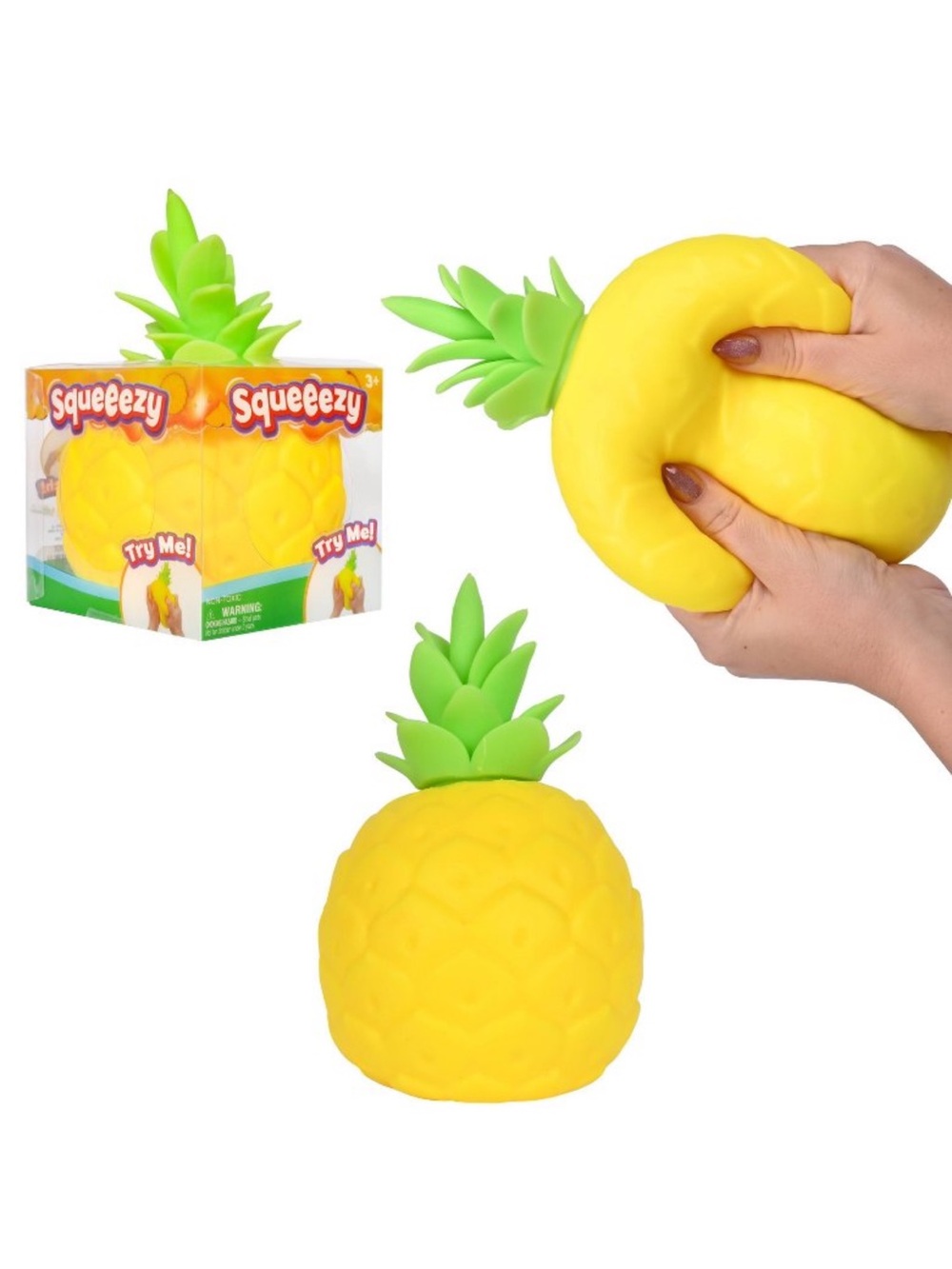 Sunny Days Squeeezy Pineapple Squishy Toy
